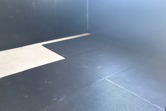 Placing Rubber Mats Placing Rubber Mats